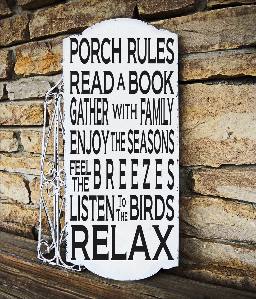 PORCH RULES Stencil or PATIO Rules Stencil Reusable - Etsy