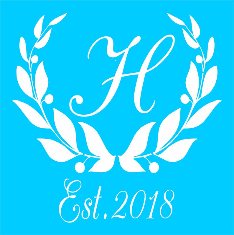 Custom Stencil Custom MONOGRAM Reusable STENCIL 6 Sizes Etsy