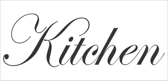 items similar to kitchen stencil available in 5 sizes create