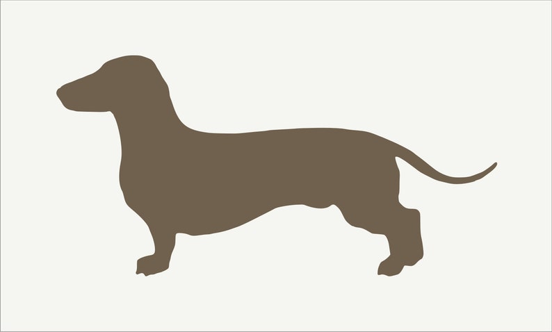 Dachshund dog wall art stencil,Strong,Reusable,Recyclable
