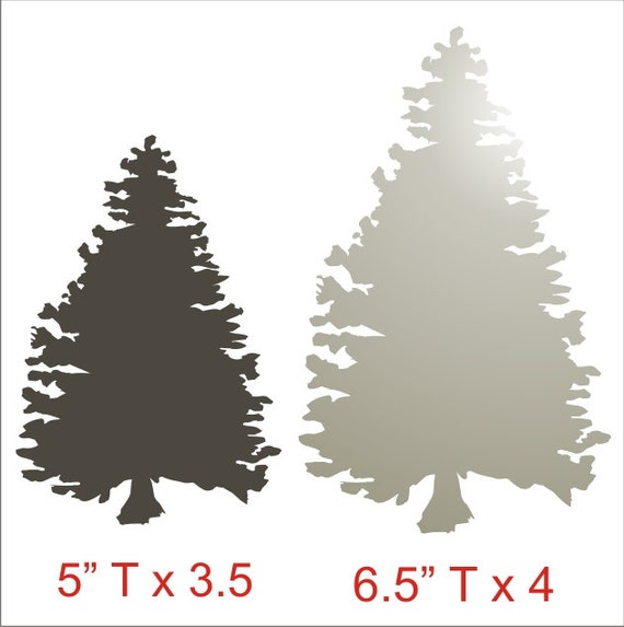 Pine Tree Stencil 1