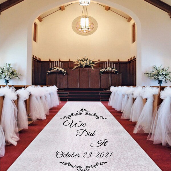 Custom Aisle Runners Etsy