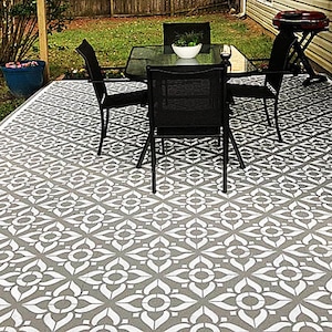 Garden Escape Tile Stencil - Tile Stencil for Painting Floors - Painting Backsplash Tile Stencil - Painting Fireplace Stencil - 15 sizes