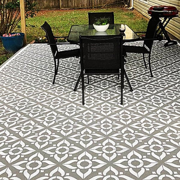 Garden Escape Tile Stencil - Tile Stencil for Painting Floors - Painting Backsplash Tile Stencil - Painting Fireplace Stencil - 15 sizes
