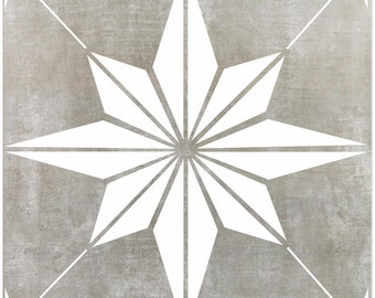 Tile Stencil - STARLITE Tile Stencil - Tile Stencil For Painting Floors - Backsplash Stencils - Fireplace Stencils- Reusable 15 sizes