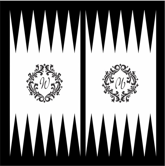 Custom Backgammon GAME Board Stencil reusable Stencil 4 - Etsy