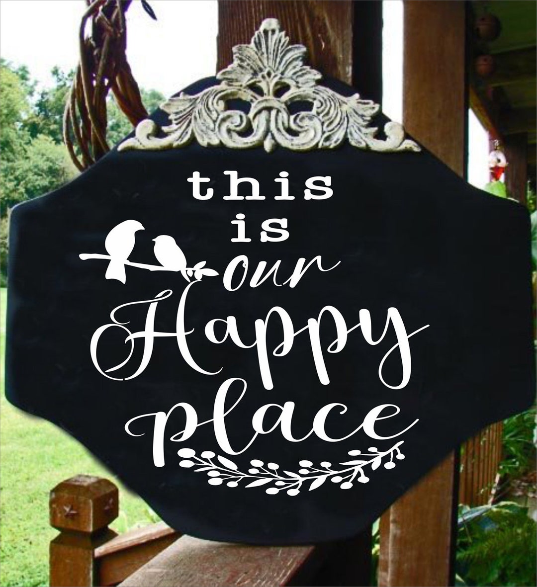 This is Our HAPPY Place Stencil or This is My HAPPY Place Etsy