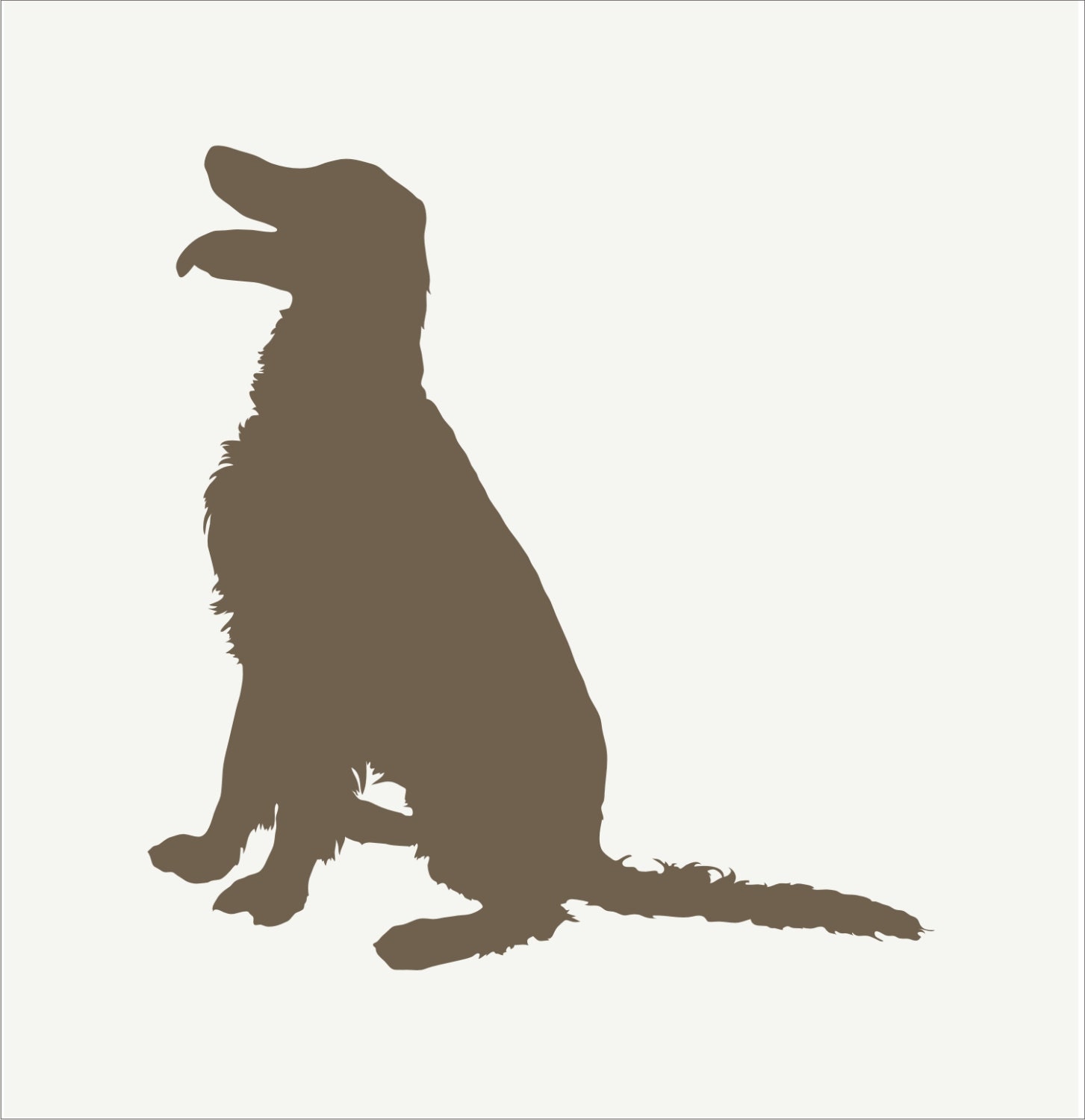 golden retriever dog reusable stencil several sizes etsy