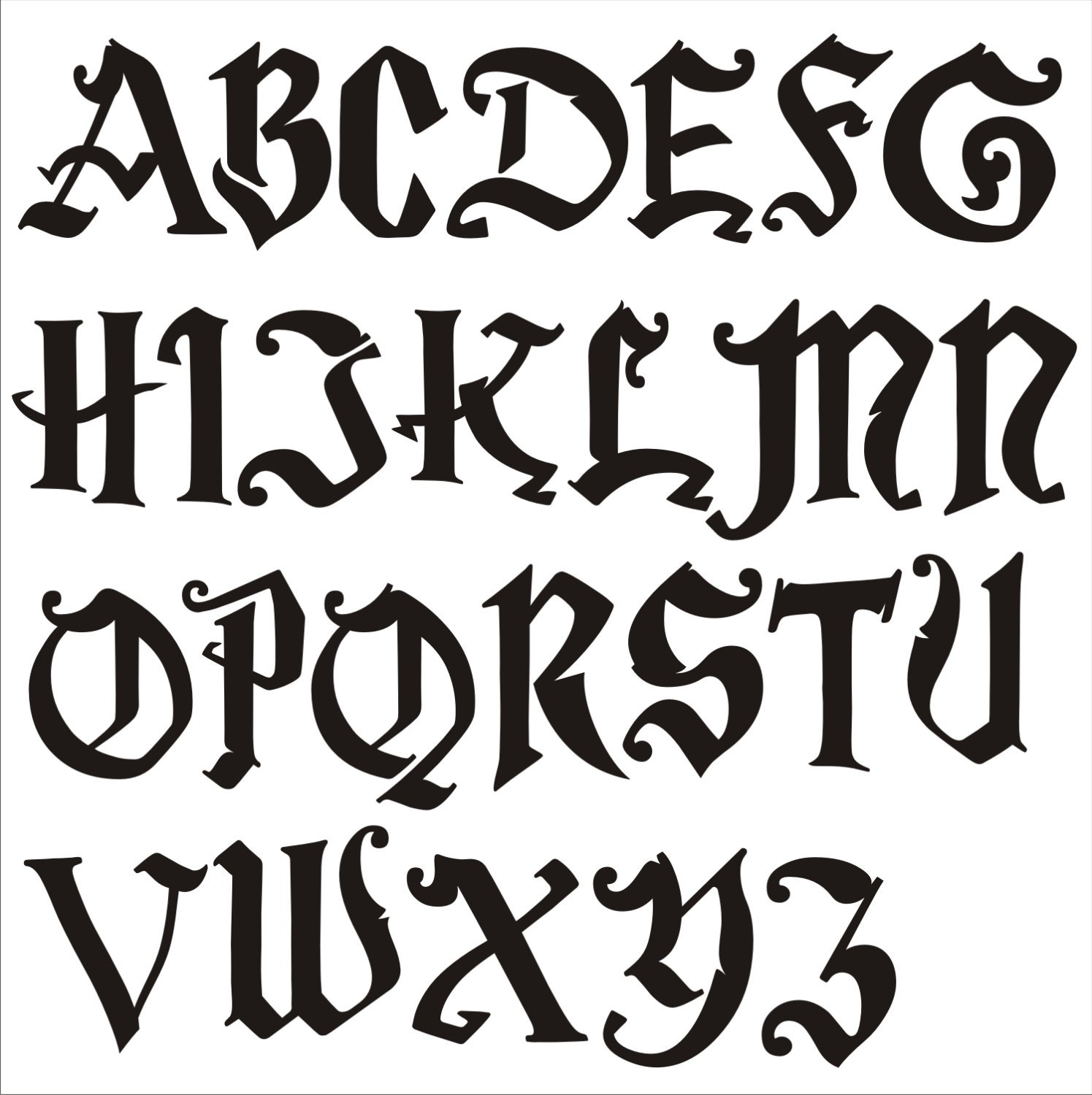  Eage Alphabet Letter Stencils 1 inch, 68 Pcs Reusable