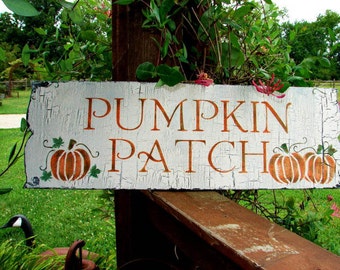 Pumpkin Patch Stencil | Fall Farmhouse Stencil | DIY Pumpkin Patch Signs | Reusable in 5 Sizes