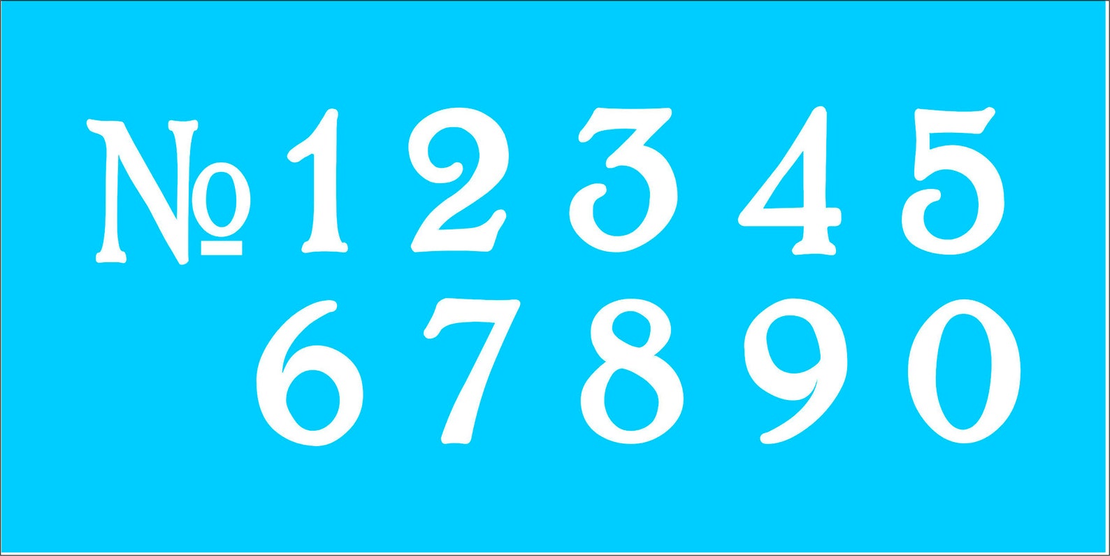 Number STENCILS, Barn Wedding, Paint Wedding Table Numbers, Address ...