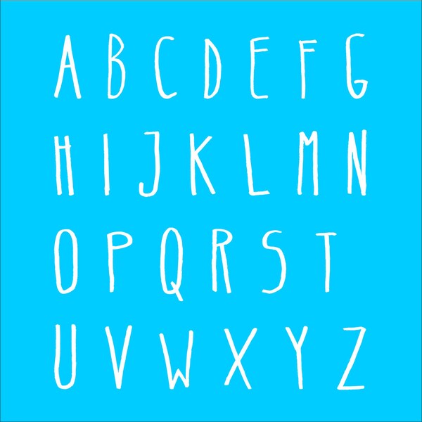 Alphabet Letters Stencil - Reusable STENCIL- Belta2016 UPPERCASE - 6 sizes- Create Fun Signs and Decor!
