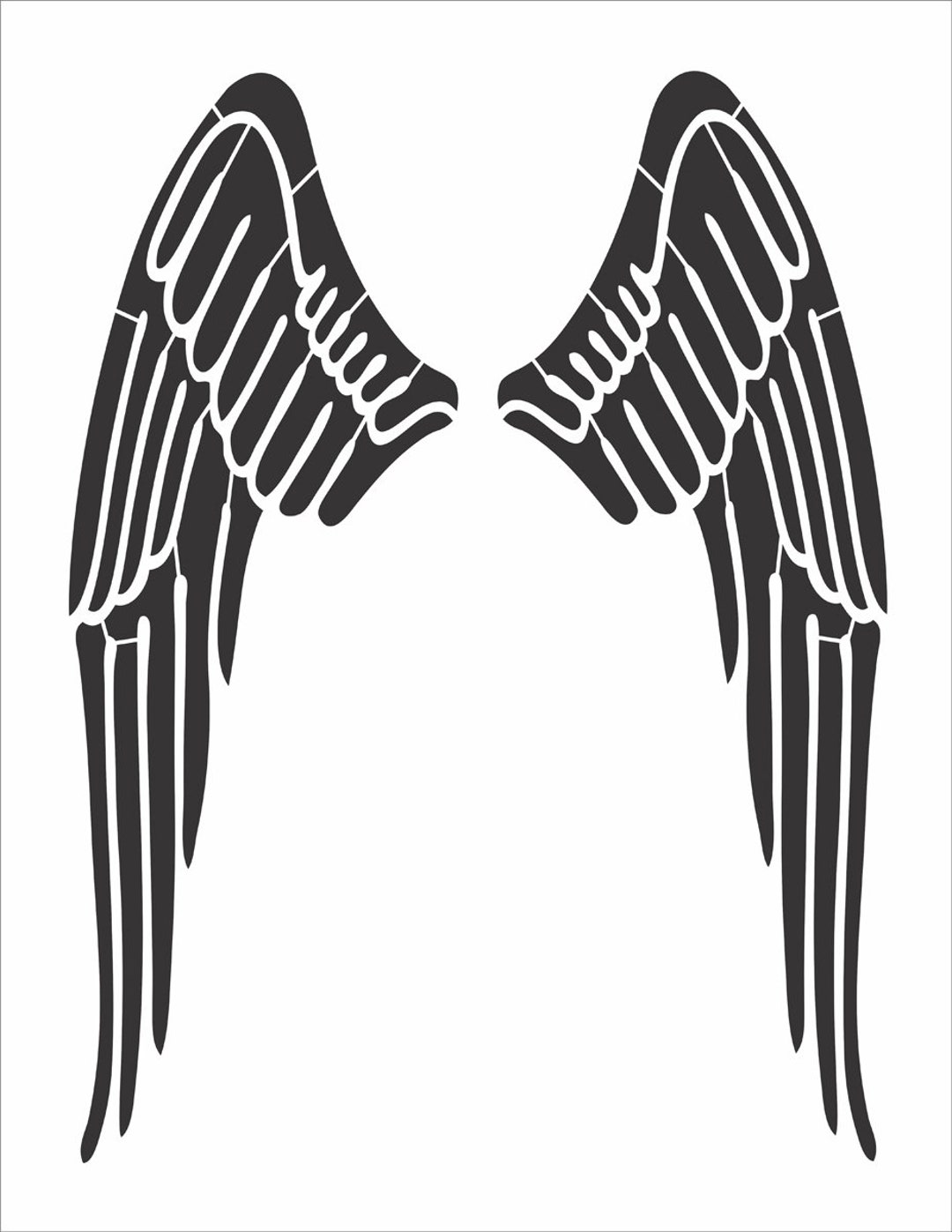 Angel Wings Stencil Reusable Stencil 10 Sizes Available Etsy angel-wings-stencil-reusable-stencil-10-sizes-available-etsy