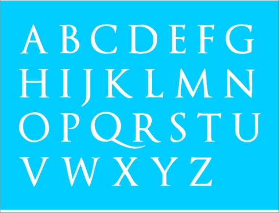 Alphabet Stencil Alphabet Letters Stencils Custom Stencils