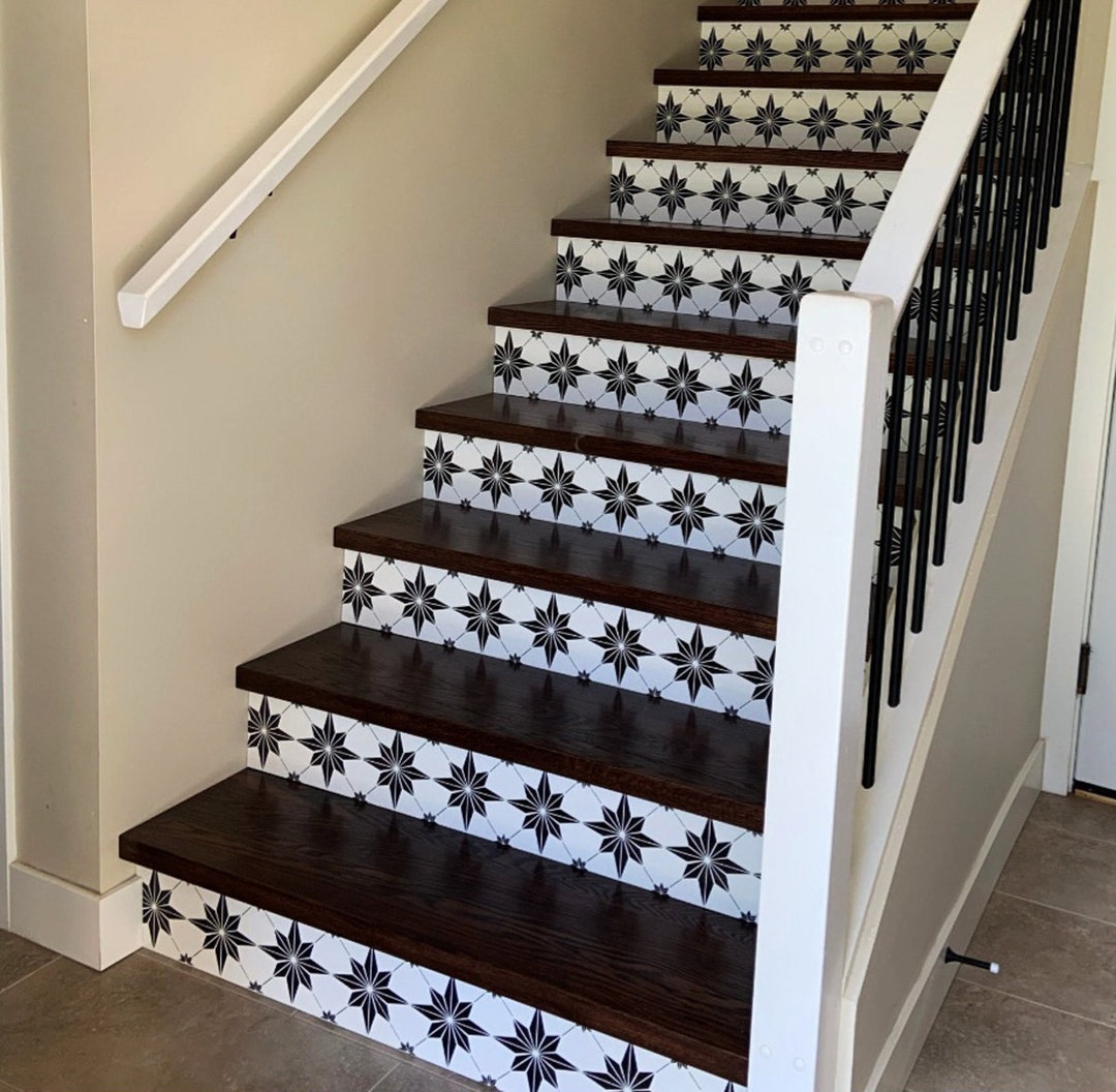 Tile Stencil - Stair Riser Stencil - Stair Risers - Painting Floors ...