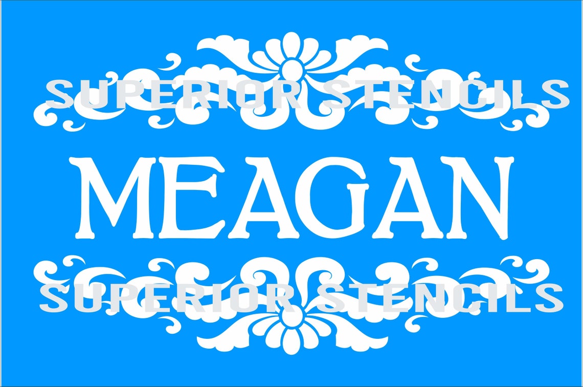 Custom Name Stencil Reusable STENCIL 7 Sizes Available Etsy UK