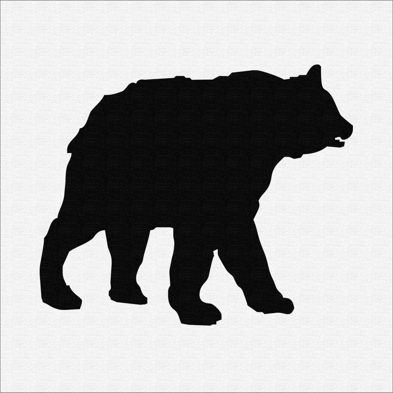 BEAR Stencil reusable STENCIL 5 Sizes Available Create Etsy