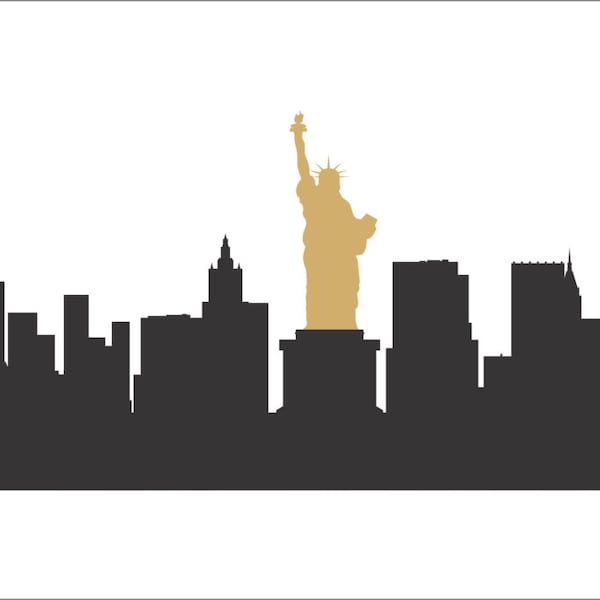 New York City Skyline Stencil - Etsy