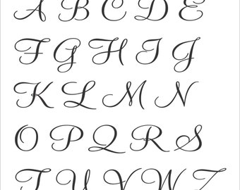 Alphabet Stencil Letter A Z Stencil Create Custom Signs Stencil ...