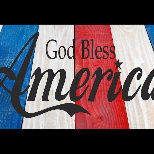 GOD Bless AMERICA Stencils - Flag Stencils - Summer Stencils - 4th of July Decor - Create America Signs, Americana Signs - Reusable 8 sizes