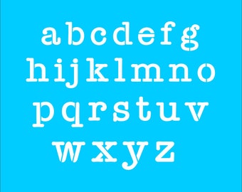 Alphabet Stencil -Letter Stencils - REUSABLE magic102015 A-Z- 7 Sizes -  UPPER CASe letters- Create Signs