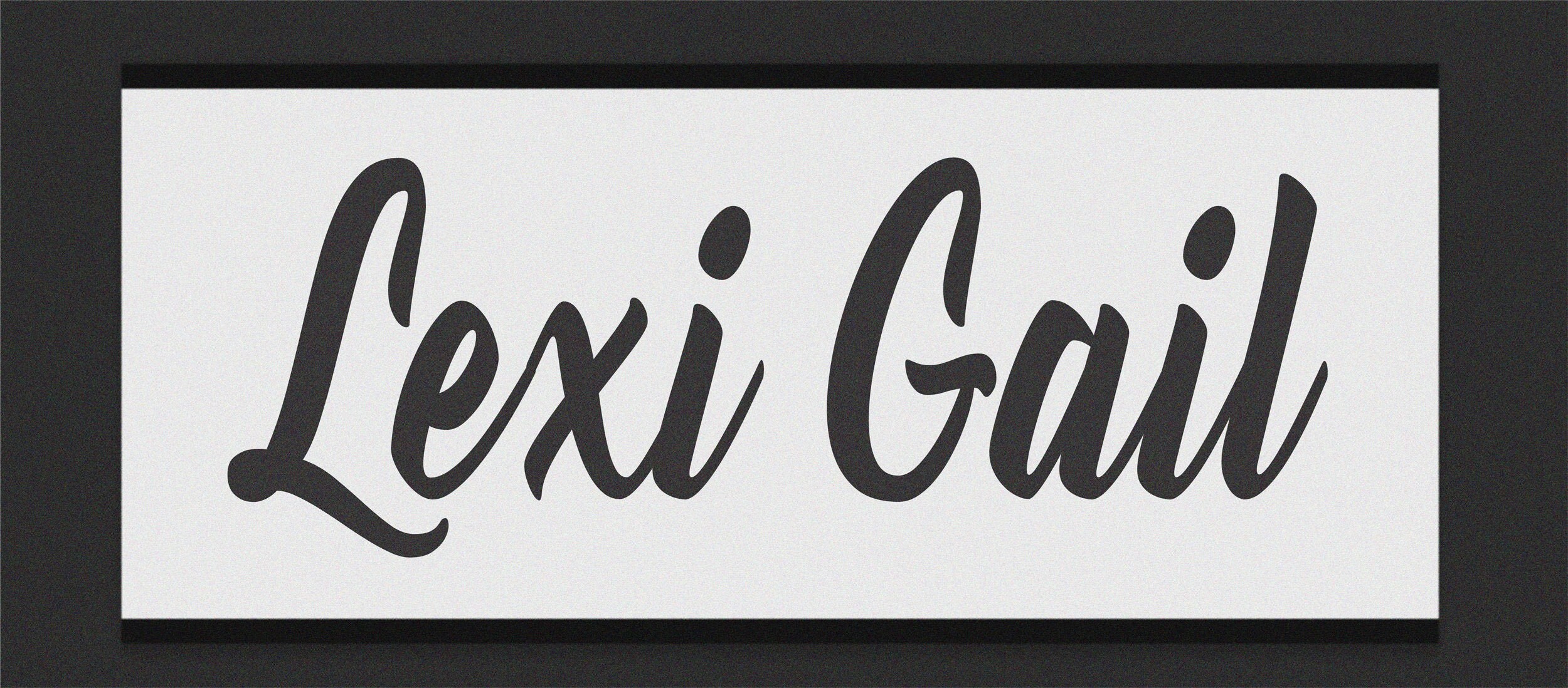 Custom Stencil Name custom Reusable STENCIL Custom Name Etsy