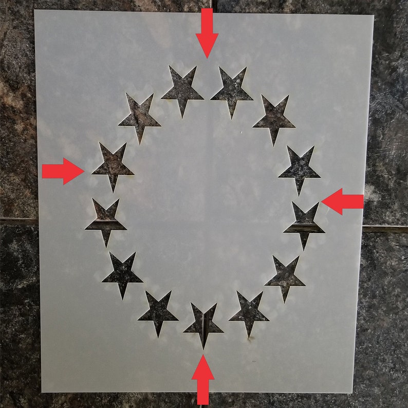 Betsy Ross Star Stencil US Flag Stars 1776 Star Stencil | Etsy