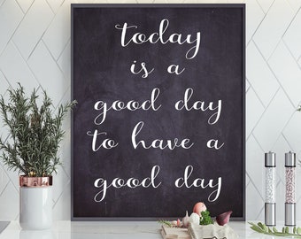 today is a good day Stencil - Kitchen Stencils - Inspirational - Blackboard Chalk - Create Kitchen Signs, Farmhouse Signs - Reusable 9 sizes