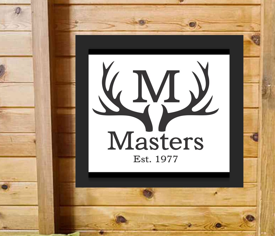 CUSTOM Antler Stencil - Antlers Sign Stencil - Name Stencil - Custom ...