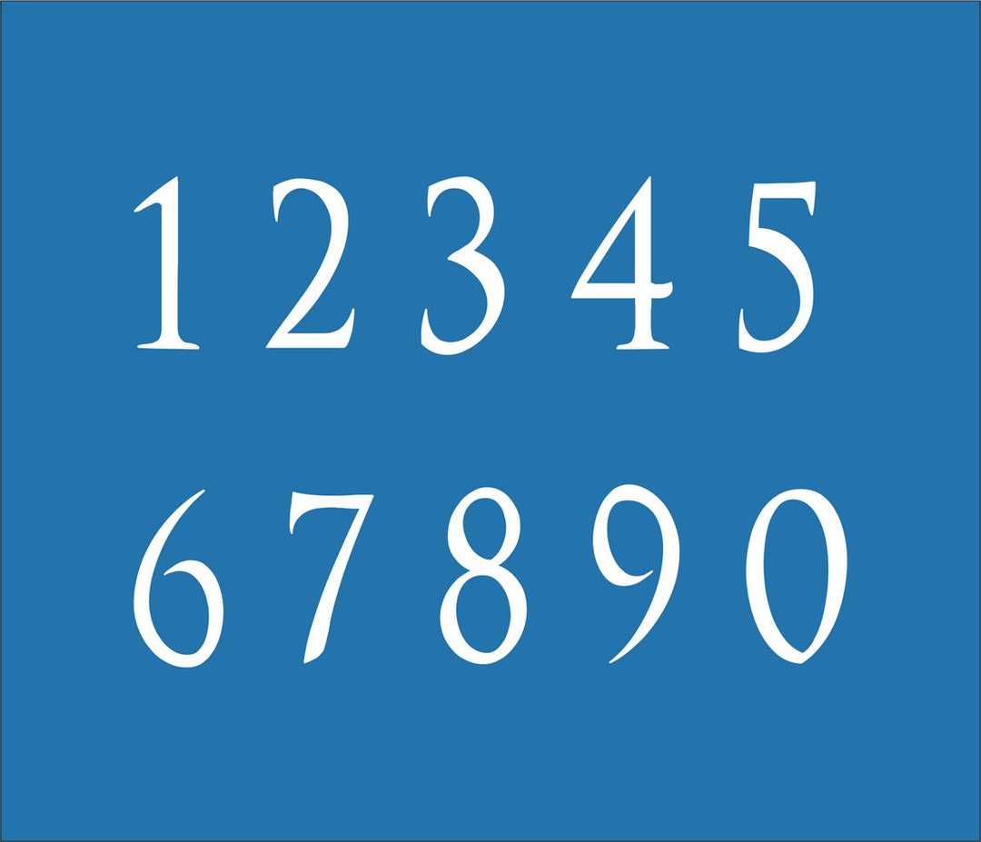 NUMBER Stencil Mailbox Stencil Mailbox Numbers House Numbers Create