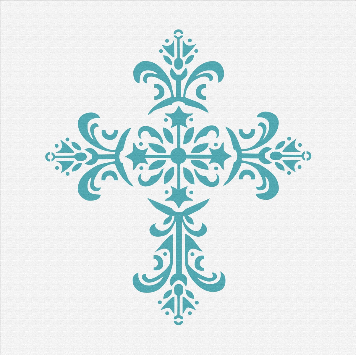 Cross Stencil Reusable STENCIL-7 Sizes Available Create | Etsy