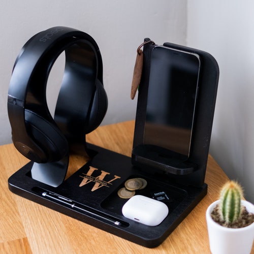 Headphone Stand Personalized Headphone Holder Gamer Gift DJ Etsy