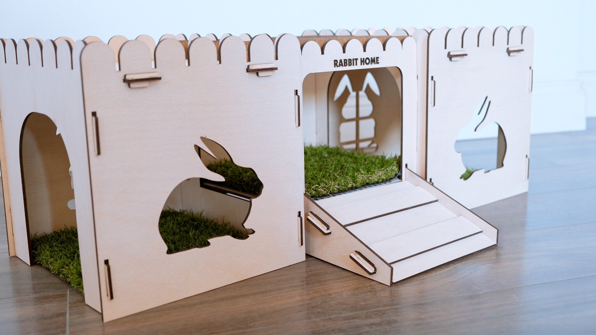 Wooden Rabbit House Rabbit Castle Personalized rabbit house Etsy
