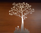 PERSONALIZZATO albero genealogico, in acciaio inox, albero della vita