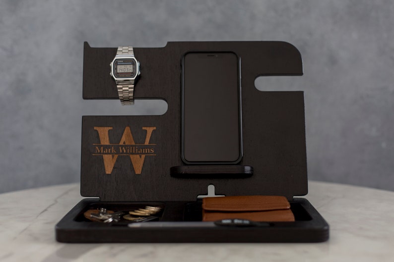 Docking Station Nightstand Valet Formen Nightstand With Etsy