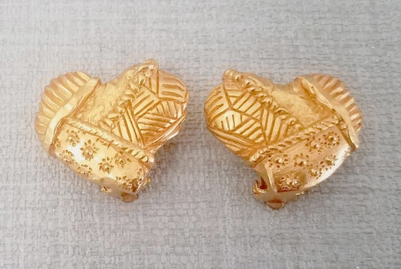 CHRISTIAN LACROIX earrings, heart-shaped