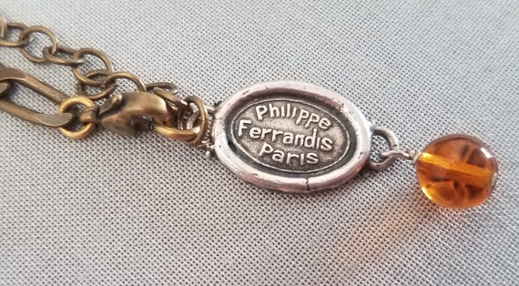 Lovely PHILIPPE FERRANDIS necklace, with charms, … - image 5