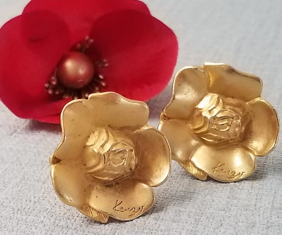 KENZO earrings, flower