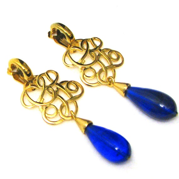 Beautiful guy LAROCHE earrings, vintage