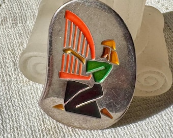 Buy Vintage Avi Soffer Israel Sterling Silver Pin Pendant PN05
