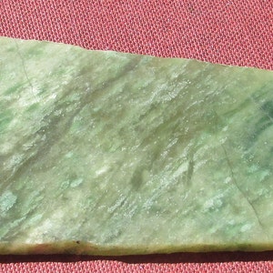 Vintage richly patterned jade large green nephrite slab for carving or cabs lapidary supply gemstone rough 4 oz free shipping USA image 10