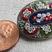 Broche Vintage En Micro Perles Mosaïque – Style Fleur Bakélite – Pièce Ancienne Française