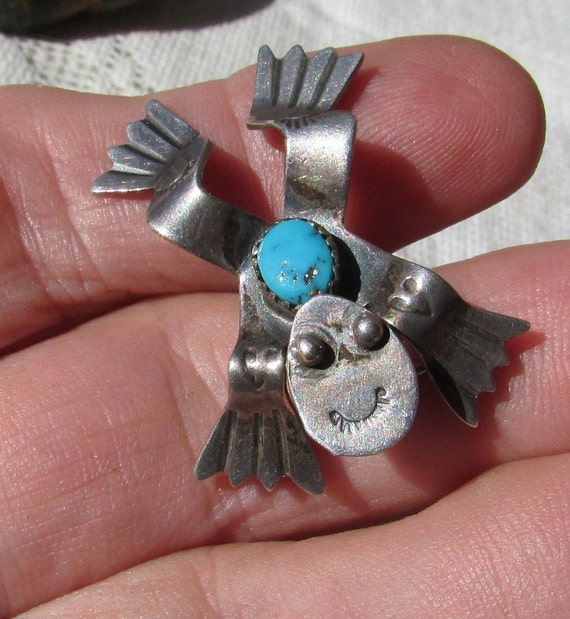 Vintage Brooch Navajo Native American Doris Smallcanyon Style