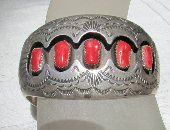 Vintage Native American Indian Navajo Cuff Signed P. Benally