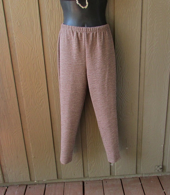 Vintage stretch designer leggings NOS crinkle fab… - image 2