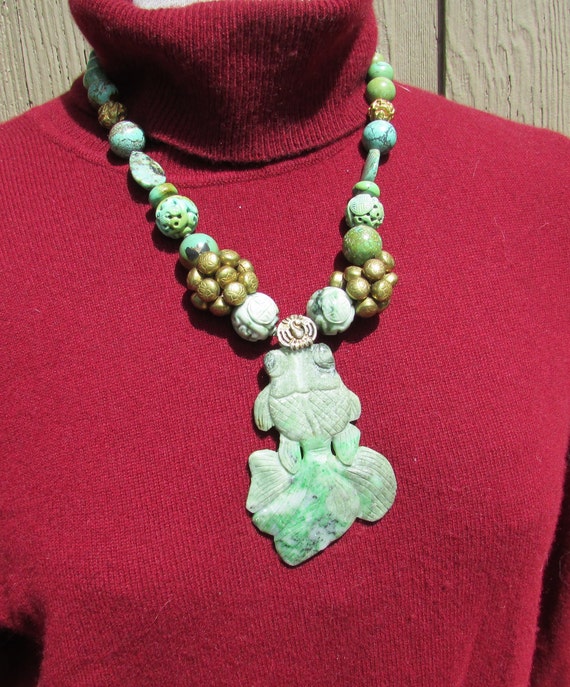 AMAZING massive Judith Ubick necklace designer ca… - image 1
