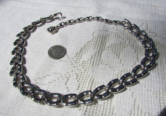 Vintage BOGOFF necklace art deco 40's rhinestone … - image 5