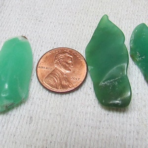 Green chrysoprase tumble polished rough raw rock 55 carats 3 pieces lot # 5 high quality gemstone rough