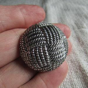 Vintage signed TANA  scarf clip on card NOS new old stock antique silver basket weave free shipping USA
