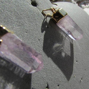 Vintage natural raw amethyst crystals  statement earrings  electroformed wabi sabi minimalist FREE shipping